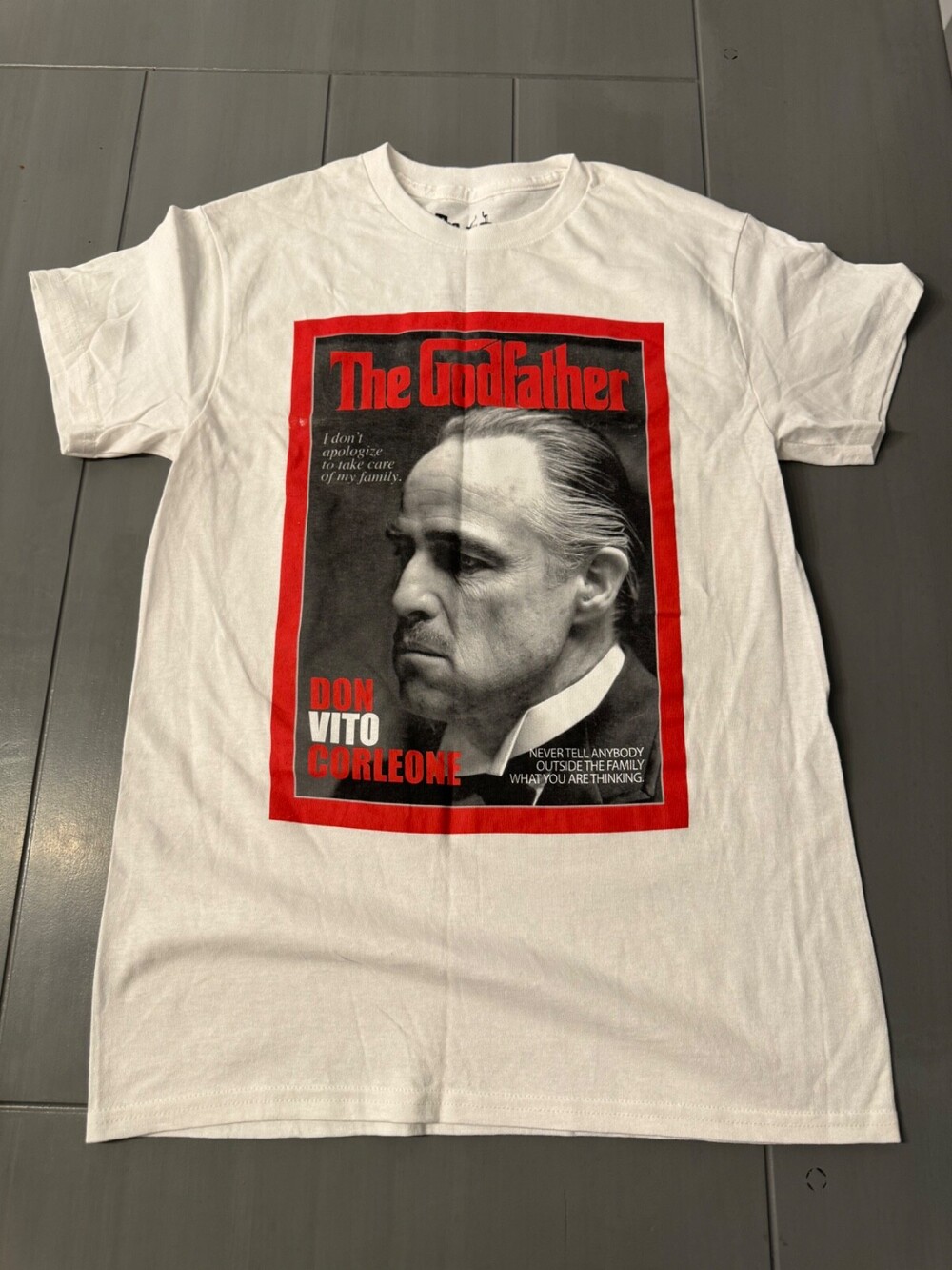 The Godfather Graphic T-Shirt White Size S NWOT